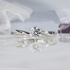 5부 랩그로운 다이아몬드 반지 에스 크로스 예물 프로포즈 솔리테어 6프롱 결혼