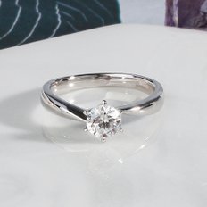 5부 랩그로운 다이아몬드 반지 에스 크로스 예물 프로포즈 솔리테어 6프롱 결혼