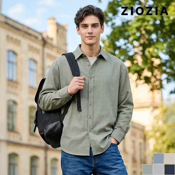 [지오지아] 베이직 플란넬 솔리드 셔츠 (ABD1WC1101)