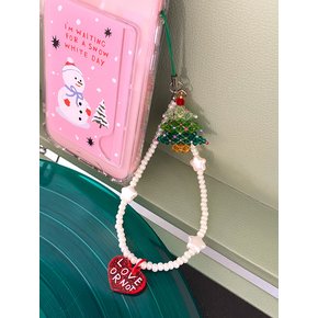 Christmas Tree-Mint Beads Strap/Keyring&Tok