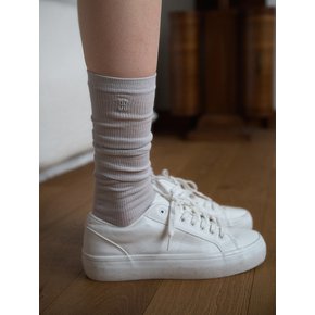 LOOSE KNEE SOCKS (GRAY)