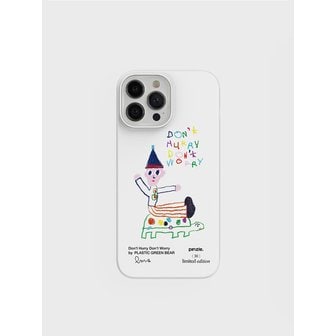 핀즐 [핀즐 30 리미티드 폰케이스] Do not Hurry Do not Worry by Plastic Green Bear