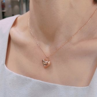 로이드 18K 타임리스 볼륨 하트 펜던트 체인 목걸이 (S) LPP23008G LNC21C15G