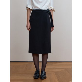 퍼블리카엑스 CAMDEN WRAP SKIRT, BLACK
