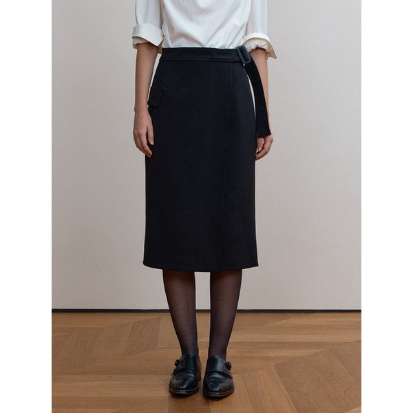 CAMDEN WRAP SKIRT, BLACK