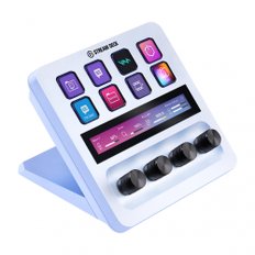 Elgato Stream Deck + LCD Mac PC (엘가토) (스트림 데크 플러스) 화이트 오디오 믹서 프로덕션