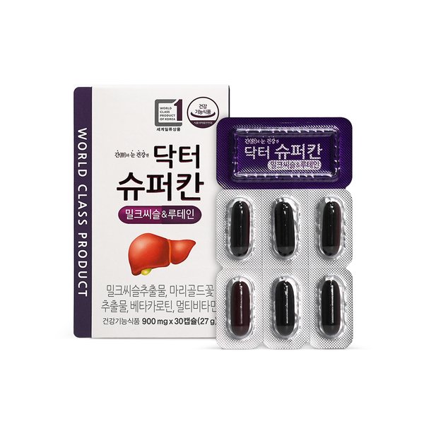 닥터슈퍼칸 밀크씨슬&루테인 1박스 (1개월분)