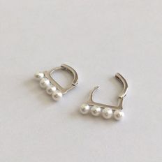 (silver925) graceful pearl earring