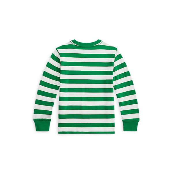 폴로 키즈 남아 2-7세 스트라이프 코튼 롱 슬리브 티(CWPOTSHB8021229300)