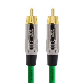 국산 RCA 오디오 케이블 메탈 그린 0.5M HT-TP7176