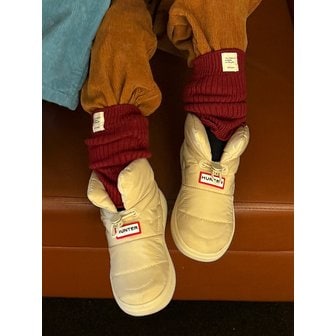 헌터 [JUNIOR] 인앤아웃 패딩 부티 - 캔버스크림 HBJ0001FSUCCR