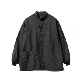 NEEDLES 니들스 24FW S.C. Army Shirt BackSateen - Black (PU239) (S.C. AMI 아미 셔츠 백사틴