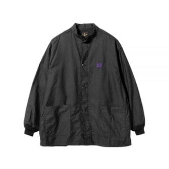 니들스 NEEDLES 니들스 24FW S.C. Army Shirt BackSateen - Black (PU239) (S.C. AMI 아미 셔츠 백사틴