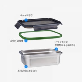 [본사]락앤락 스텐 스테커블 600ml (LST513)