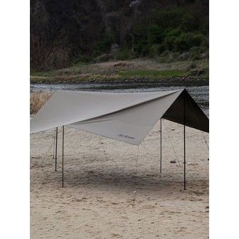 블루폴 포트리스 렉타타프 블랙코팅 캠핑 피크닉 그늘막 대형타프