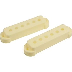 WD MUSIC Replacement Pickup Cover Set Of 2 For Fender Jaguar Antique White 재규어 픽업