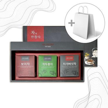 셀러허브 [굿소일] 차가버섯 작두콩 보이 차 선물 세트 1팩 (S9038787)