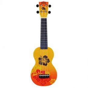 MAHALO 소프라노 UKULELE 디자이너 시리즈 히비스커스 MD1 HB 오렌지 버스트