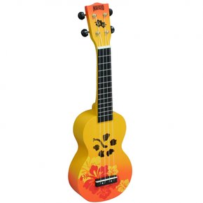 MAHALO 소프라노 UKULELE 디자이너 시리즈 히비스커스 MD1 HB 오렌지 버스트