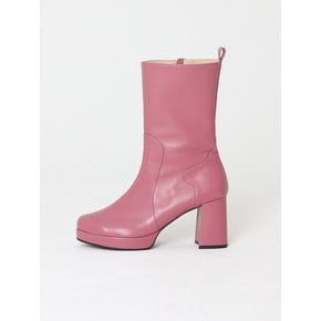 Natilda Platform Middle Boots Pink