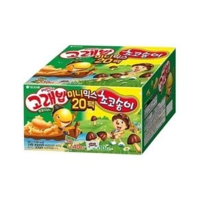 오리온 스낵 고래송이 미니믹스 20P 560g (고래밥 10P+초코송이 10P)