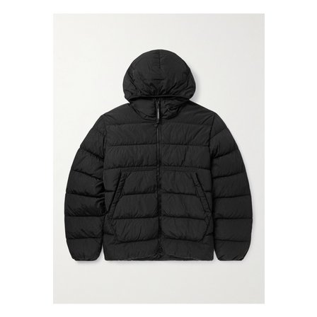 CP컴퍼니 크롬 R 패딩 리사이클 셸 후드 다운 재킷 블랙 46376663162831289