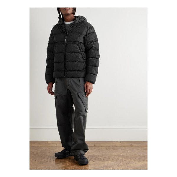 크롬 R 패딩 리사이클 셸 후드 다운 재킷 블랙 46376663162831289