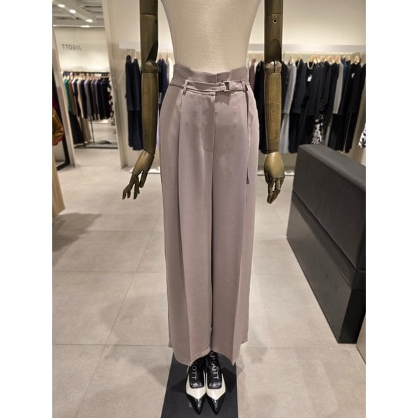 [파주점] 하이 웨이스트 백 밴딩 와이드 팬츠 JS3B0SL531