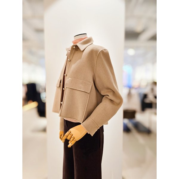 [파주점] [더아이잗컬렉션]울 블렌드 싱글 핸드메이드 자켓 CRAA0JK391