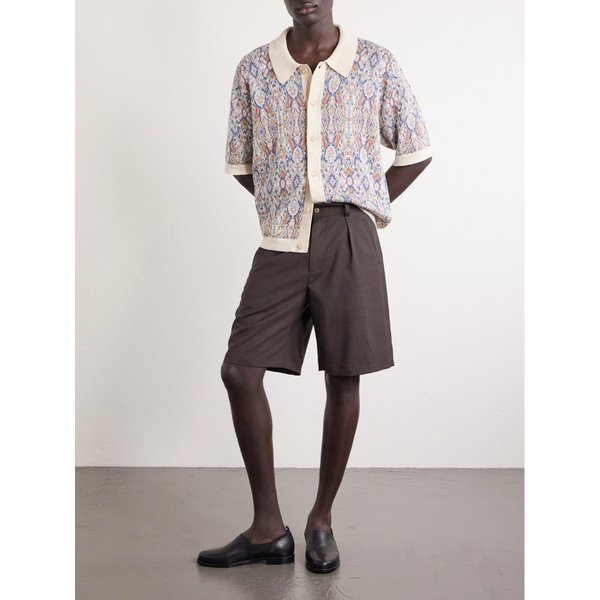 코리더 트랜스 자카드 니트 코튼 셔츠 46376663163008671