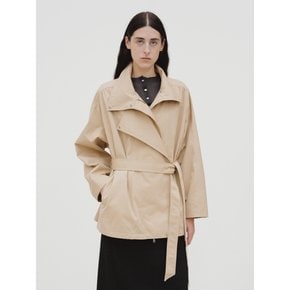 TIF HIGH NECK HALF COAT_2COLORS