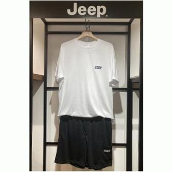 Jeep 지프 아웃도어 반팔티 반바지트레이닝 세트1 JP2TSU3959951