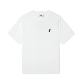 여성 베이직 스몰로고 오버핏 반팔 티셔츠(3FTSB0543-43IVS)