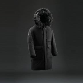 남성 롱 다운 TLJDW25641BLK