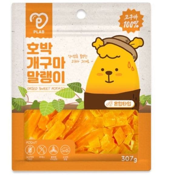 피랩 강아지간식 애견간식 호박 고구마 말랭이 307g X ( 2매입 )