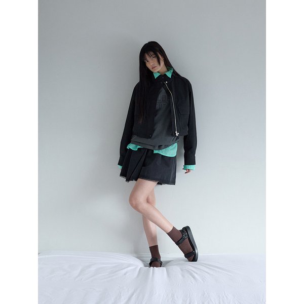 레이스 디테일 스트링 밴딩 쇼츠 _블랙 7215230201