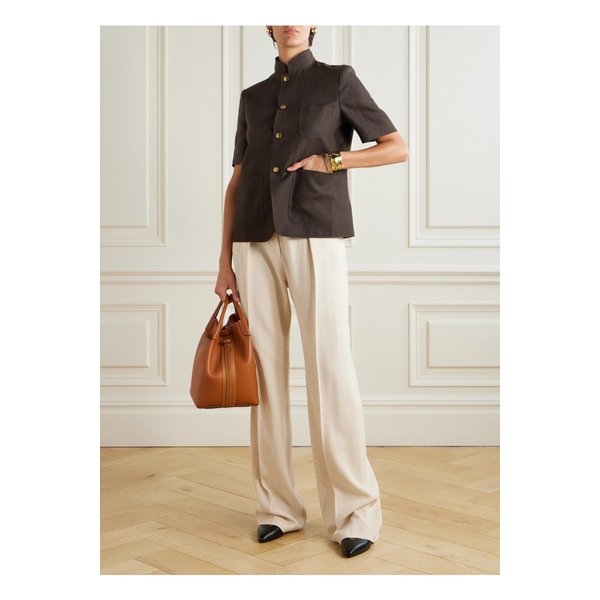 스파냐 리넨 재킷 다크 브라운 46376663162891048