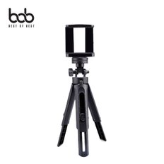 bob 3단 높이조절가능 스마트폰 미니 삼각대 핸드그립 ZR518 휴대폰 디카 액션캠 셀프촬영