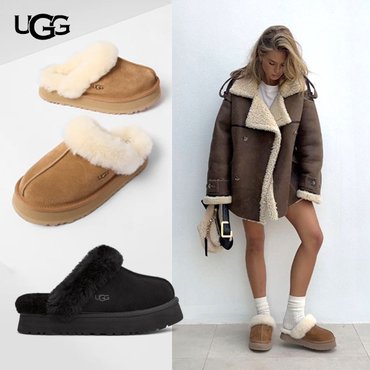 UGG [2024 FW] 미국어그 디스케트 양털 슬리퍼 2종택1