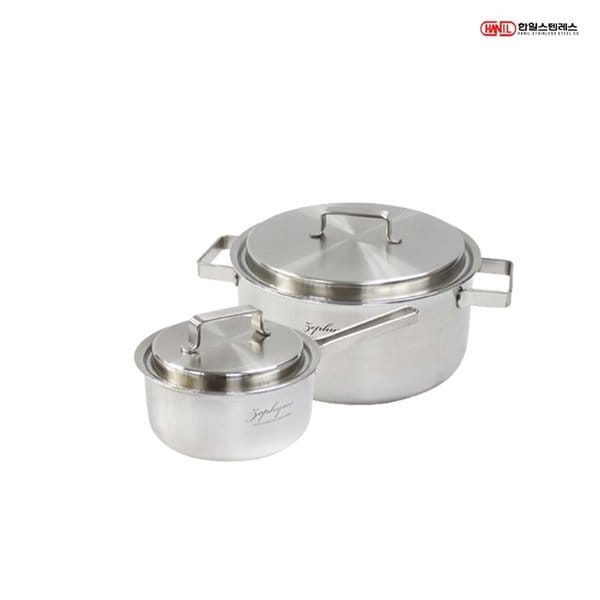 제피로스 통5중 스텐레스 IH 인덕션호환 냄비세트 2종Y(편수16+양수20)