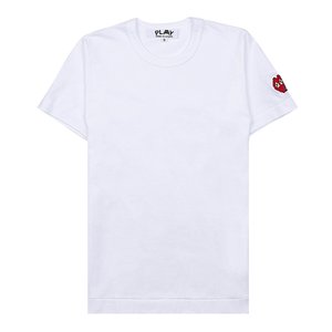 꼼데가르송 여성 인베이더 슬리브 티셔츠 P1T327 WHITE