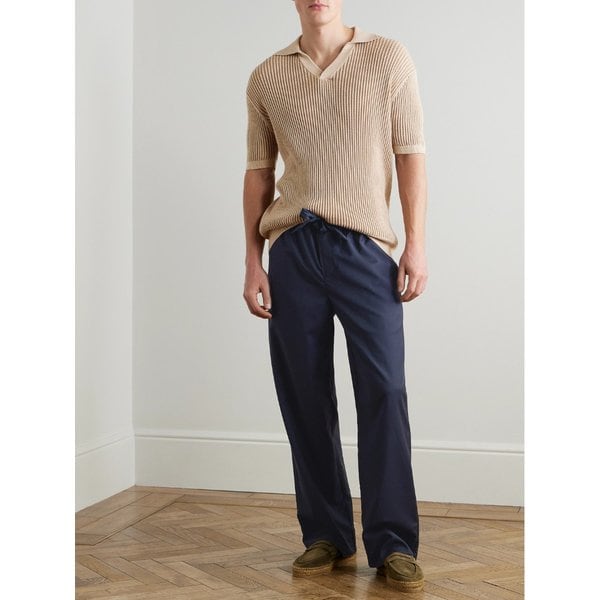 프레스코볼 카리오카 루안 스트레이트 레그 울 드로우스트링 팬츠 46376663163008321