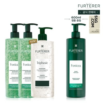 [1만원상품권] 포티샤&트리파직 두피&모발강화 샴푸 600ml 트리오(+포티샤 컨디셔너 600ml 증정),르네휘테르