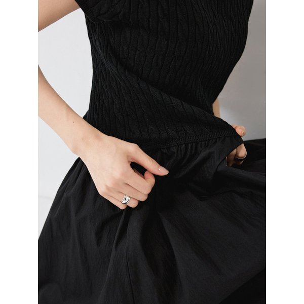 Elluna Knit Long Dress_Black