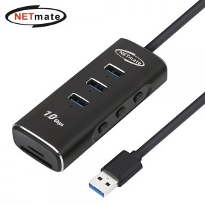 엠지솔루션 NETmate NM-UBA304 USB3.1 5 in 1 멀티 허브