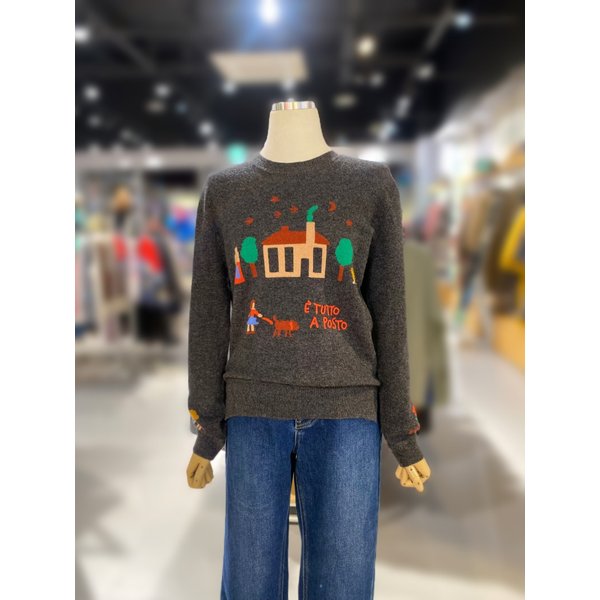 [여주점] 울 인타샤 긴팔 니트 (BAKPA8561)