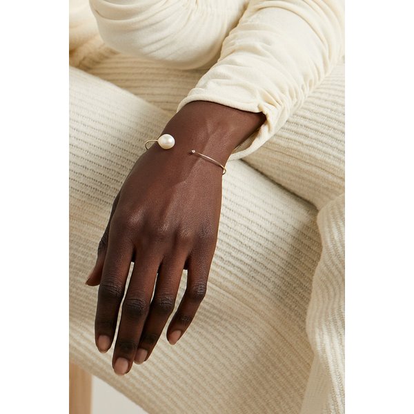 미즈키 14k 골드 진주 다이아몬드 커프스 1647597302843292