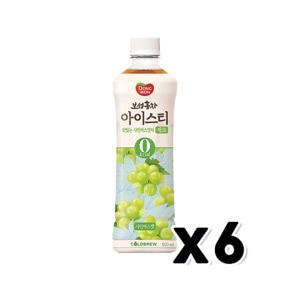 동원 보성홍차 아이스티 제로 샤인머스캣 페트음료 500ml x 6개