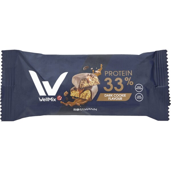 웰믹스 WellMix 프로틴바 단백질 33% 다크 쿠키 맛 45g