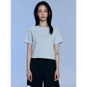 W 브리젝스 에어로쿨 크롭 반팔 티셔츠-라이트 그레이